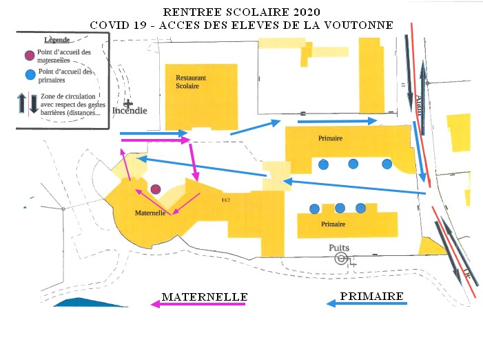 plan circulation ecole