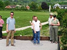 une partie de pétanque