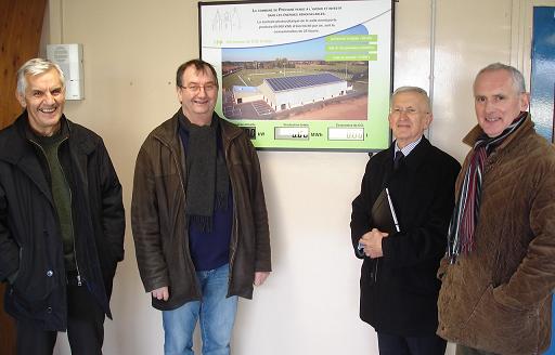 a joie de Francis Plot et ses adjoints lorsque les compteurs se mettent à fonctionner, mercredi à 15 heures